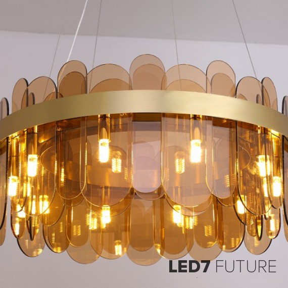 Loft Industry Modern - Leaf Circle PV Chandelier